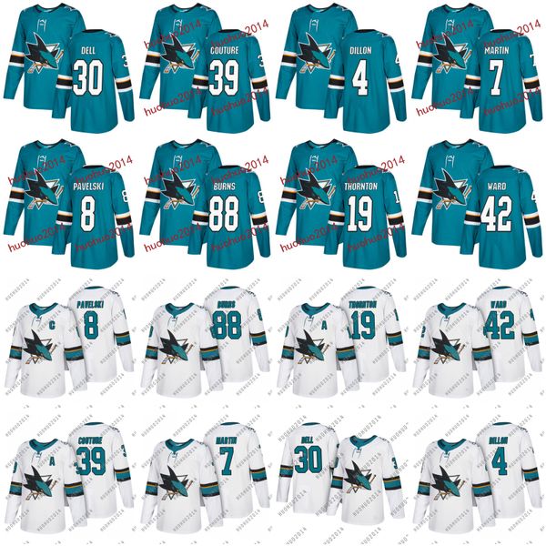 

Women With Centennial Patch 2018 San Jose Sharks Hockey Jerseys Brent Burns Logan Couture Aaron Dell Joe Thornton Joel Ward Pavelski