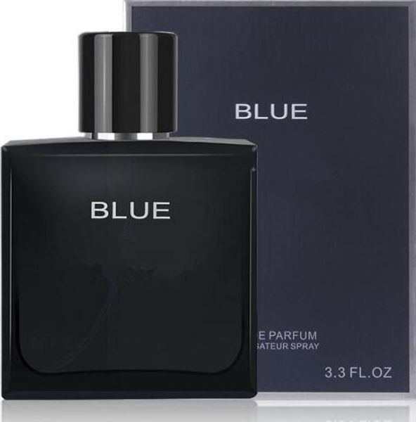 

2018 new arrival blue perfume for men 100ml with long la ting time good mell high fragrance hipping