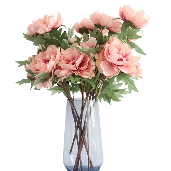

artificial flower hydrangea peony bridal bouquet silk flower for wedding valentine's day party home diy decoration