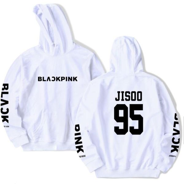 

KPOP Blackpink Harajuku Sweatshirt Women Winter Korean Fashion Letters Printed Fleece oversized hoodie Pullover K-POP Clothes