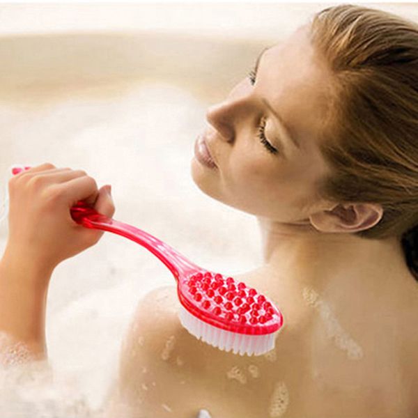 

3pcs bath brush scrub skin massage health care shower reach feet rubbing brush exfoliation brushes body for bathroom product