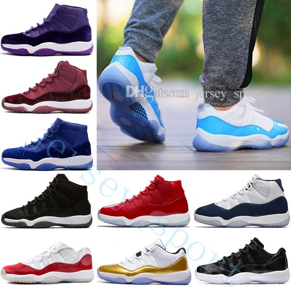 

11s 11 xi men and women basketball shoes 11s high gym red low bred barons varsity red sneakers sports trainers designer outdoor shoes
