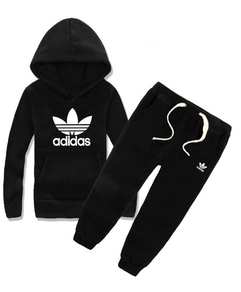 Acheter Nouveau Mode Printemps Automne Bébé Enfants Vêtements Costume Garçons Filles Tenues Ensemble Tenue à Capuche Pantalon Enfants Sport En Plein