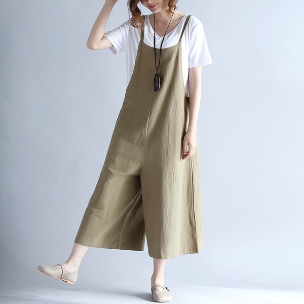

2018 summer fashion wide leg rompers plus size womens jumpsuits vintage backless casual loose solid overalls strapless paysuits, Black;white