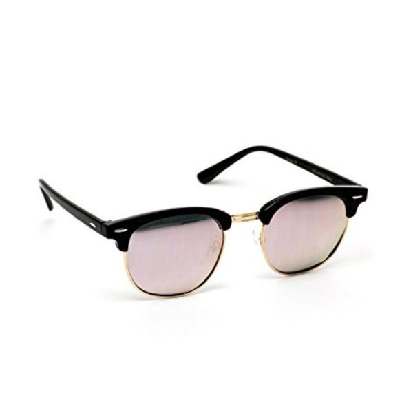 

Brand design 2018 Hot sale half frame sunglasses women men Club Master Sun glasses outdoors driving glasses uv400 Eyewear whit brown case