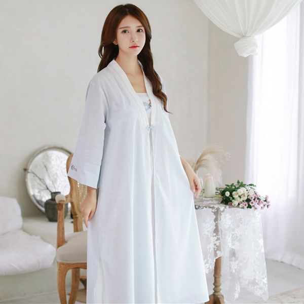 

princess sweet lolita pajamas ancient wind control ancient hand embroidered flower two sets pajamas fashion women mhh nk114, Black;red