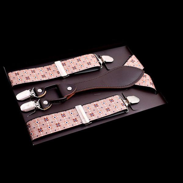 

european and american fashion men 4 clip suspenderseuropean and american fashionmen 4 clip suspenders fy18102807, Black;white