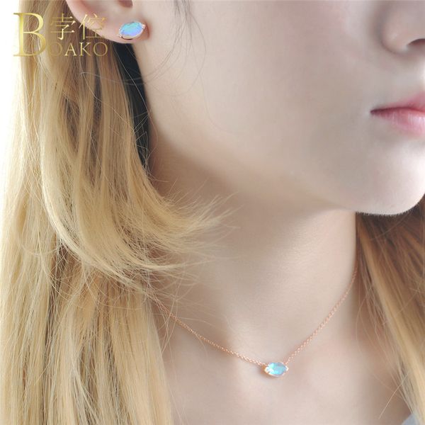 

fashion long necklaces 2018 moonstone imitation pearl pendant beaded necklaces for women new design jewelry for women ladies r5g, Silver