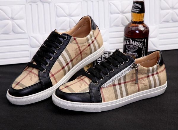 

fashion casual shoes lace up designer comfort pretty men sneakers casual leather shoes men sneakers extremely durable stability, Black