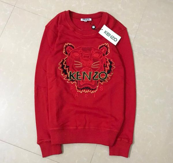 

New brand tiger head hoodie de igner embroidered men women weat hirt autumn winter hoodie ca ual treetwear jogger track uit xxl, Black