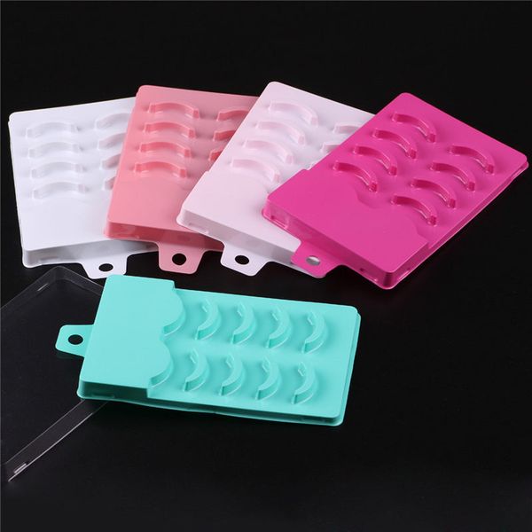 

false eyelashes packing box clear transparent reusable thick long eyes lashes safe case fast shipping f784