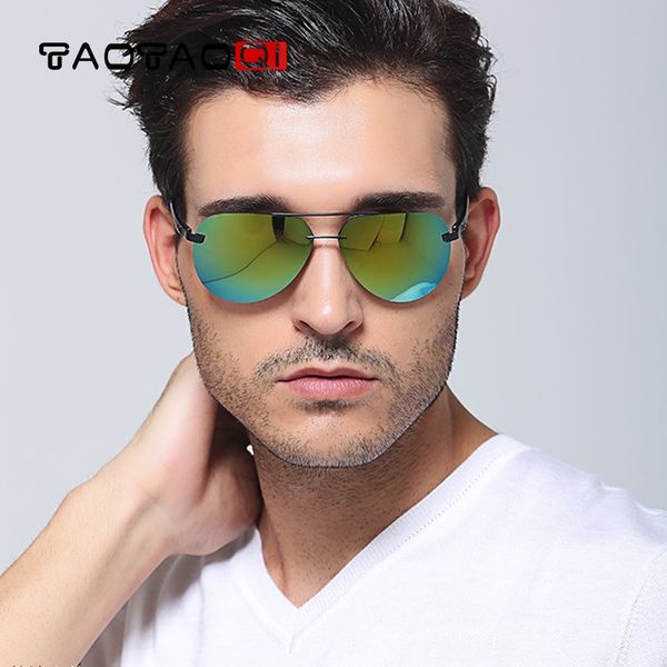 

taotaoqi 2018 pilot men polarized sunglasses hd colorful fashion metal framework classic vintga male driving sun glasses uv400, White;black
