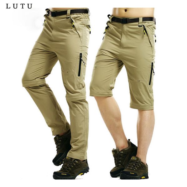 

высокое качество 2020 на открытом воздухе лето нейлон дышащий съемные брюки разъедините быстрое высыхание водонепроницаемый брюки мульти кар, Black