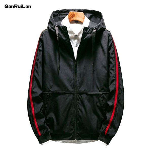 

jacket men windbreaker 2018 spring autumn fashion jacket men's hooded casual jackets male coat thin men coat outwear jk18024, Black;brown