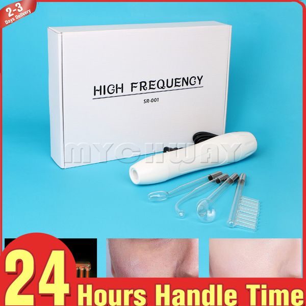 

portable high frequency probes skin lifting spot remover beauty acne treat massager facial device