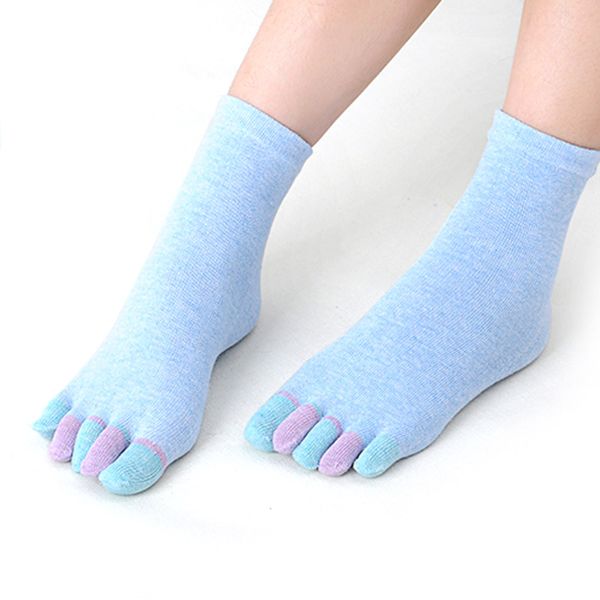 

womens cotton colorful yoga gym non slip massage toe socks full grip with socks heel 10.9, Black