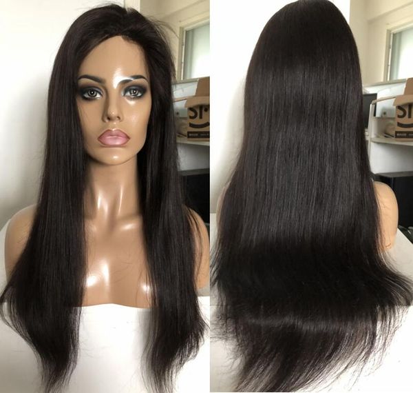 Full Thin Skin Wig 9a Grade Top Hair Quality Silky Straight Virgin