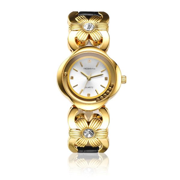 

re011 original renaissance good quality flower bracelet bracelet watch for women elegant wrap quartz elegance wristwatch, Slivery;brown