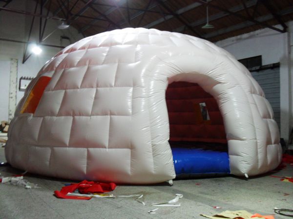 

pvc outdoor white igloo geodesic domes inflatable party