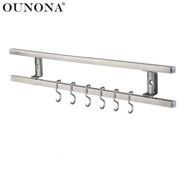 

304 stainless steel magnetic knife holder wall mounted double bar easy storage knife rack strip for kitchen utensil tool hook