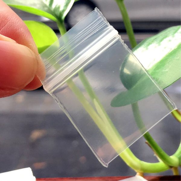 

mini 0.2mm 1000pcs button pouch small size clear self sealing zip lock bags/ pe white jewelry bags/ plastic packaging bags