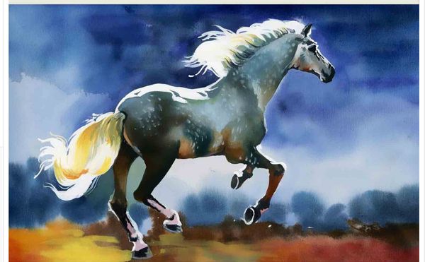 

3d wallpaper custom any size mural wallpaper chinese oil painting classical minimalist horse tv background 3d mural wall paper