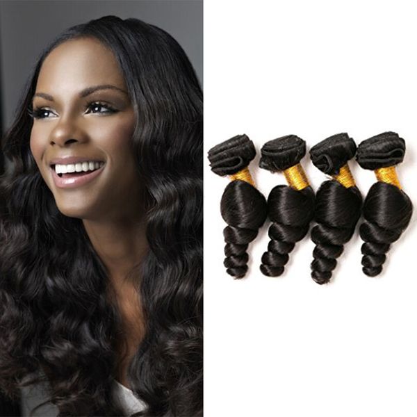 2019 Wholesale 7a Indian Loose Wave Natural Black 10 28inch