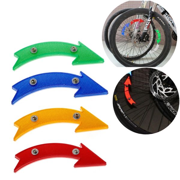 

2 pcs bicycle warning light mtb road bike bicycle reflector cycling arrow shape safe warning accessories
