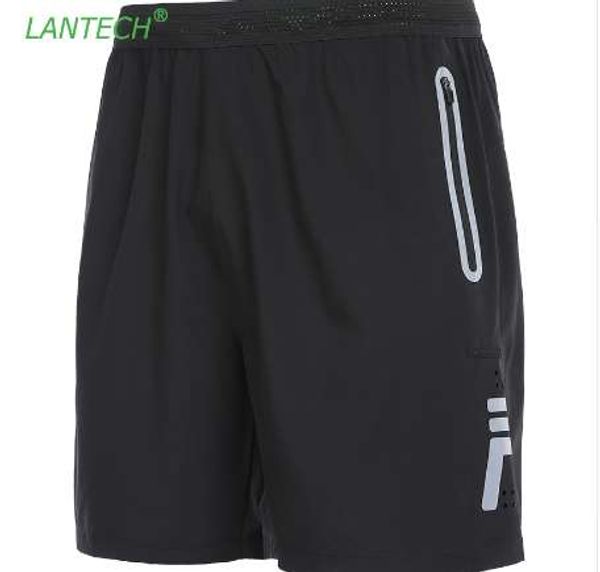 

lantech men running basketball shorts joggers training sports sportswear fitness exercise gym shorts pocket refletive breathable, White;black