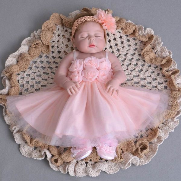 

retail baby girls princess dresses thin rose christening gown with headband infant birthday party baptism kids clothes, White