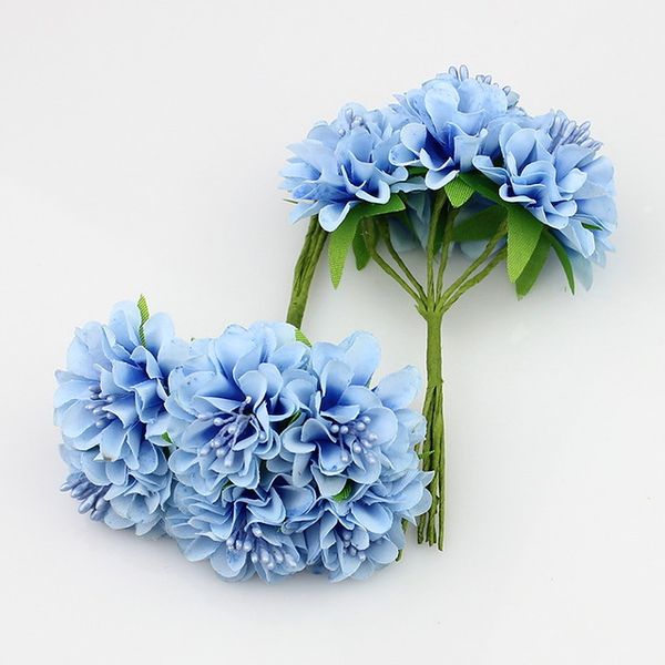 

новый дизайн 3см шелковый stamen daisy искусственный цветок для венки свадебные украшения diy скрапбукинг, 60pcs / lot