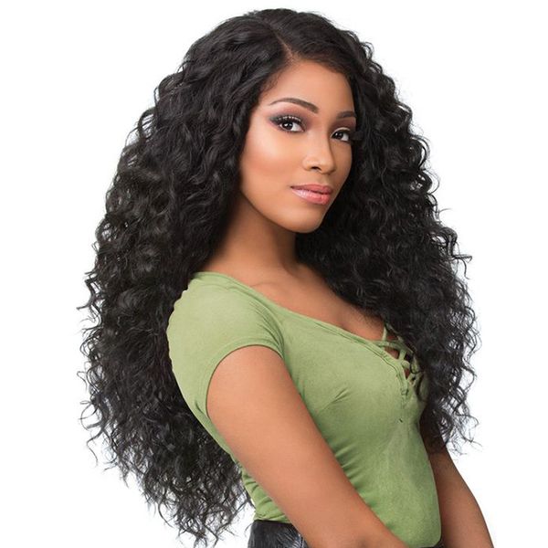 Brazilian Wet And Wavy Lace Front Human Hair Wigs For Black Women