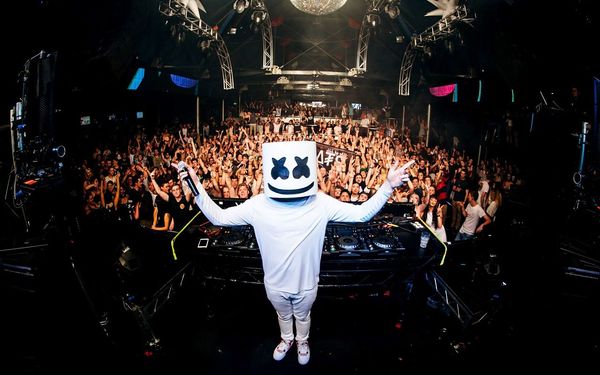 

dj marshmello latex mask halloween party cosplay headgear 100 djs music festival funny mask ing, Silver