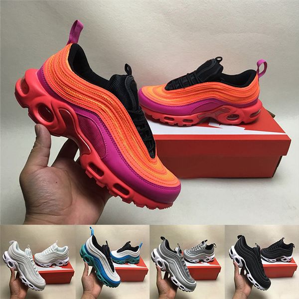 

2018 97 Мужская обувь Женская кроссовки воздушной подушке OG серебряные кроссовки сп