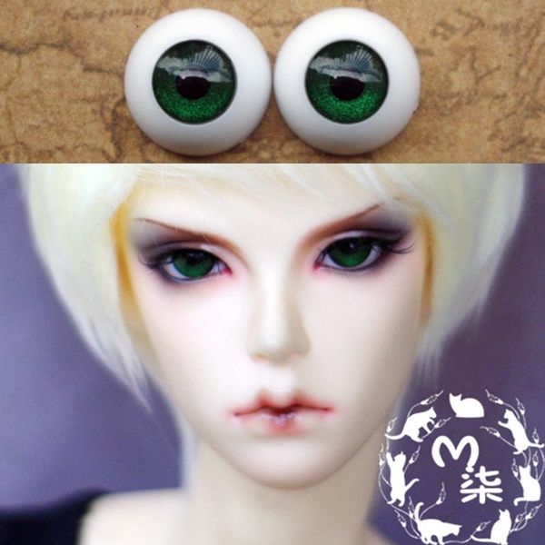 

1pair 12mm 14mm 16mm eyes bjd green color acrylic eyes doll accessories for bjd