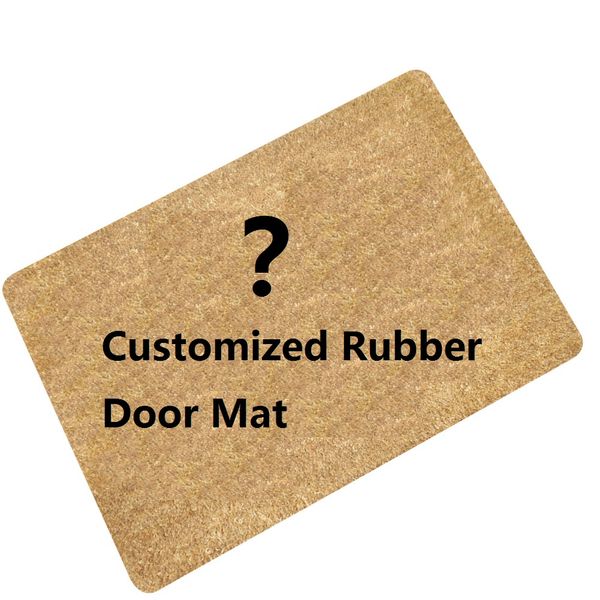 Custom Make Rubber Letters Print Welcome Doormats Carpets For Living Room Bathroom Kitchem Mat Anti Slip Door Mat Rugs Floor Drop Shipping Home Carpet