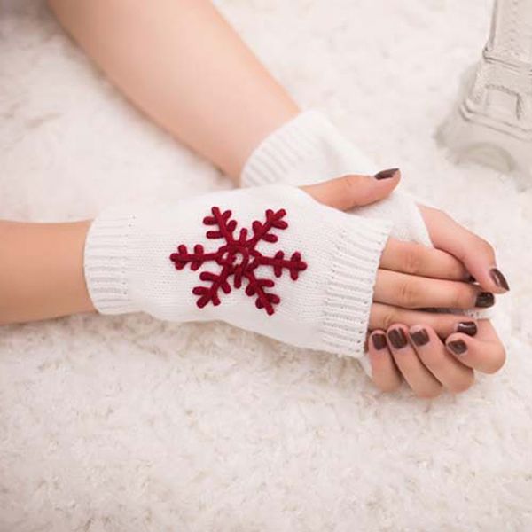 

knitted stretch half finger fingerless gloves for women winter glove soft warm elastic mittens accessories, Blue;gray