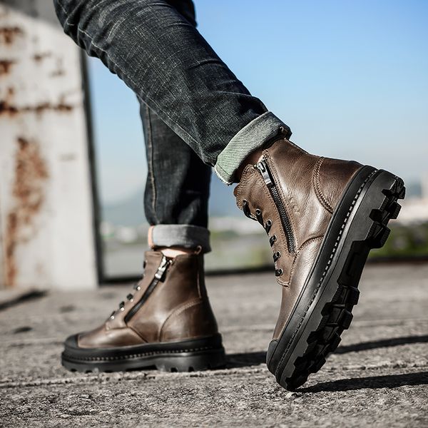 Worksafety Winter Wasserdicht Von Hh Herbst Und Männer Style Schuhe Großhandel Stiefeletten 043 Stiefel Qualität Naturleder Vintage Herren hBtodCxQrs