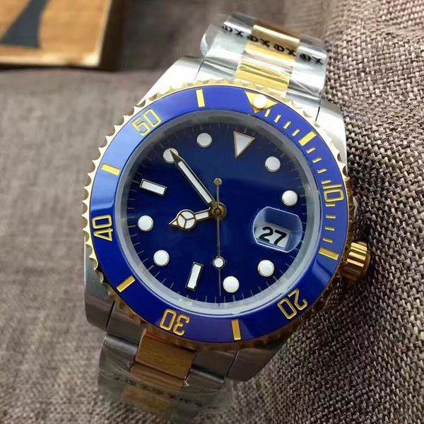 

New Luxury Brand Mens Watches Stainless Steel Calendar Wristwatches Mechanical Automatic Movement Waterproof Business Men Watch