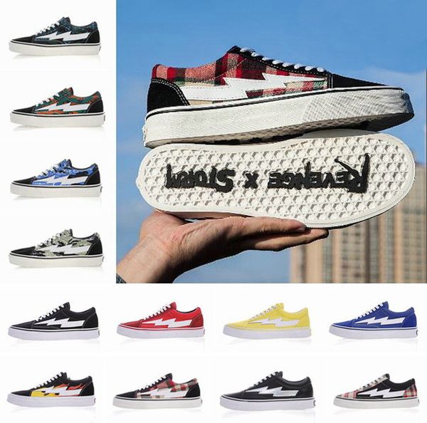 

2018 revenge x storm old skool skate pop up store sports designer sneakers mens womens skateboarding canvas casual trainers size 36-45, Black