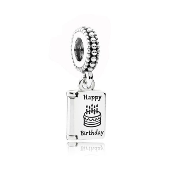 Birthday Gift Alloy Charm Bead Dangle Fashion Women Jewelry Stunning European Style For DIY Bracelet Bangle Necklace PANZA005-72