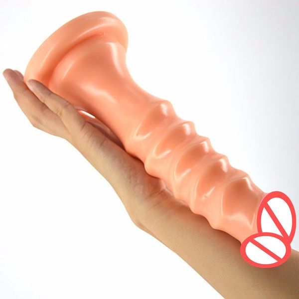 Anal Sucker - Ribbed Dildo 24cm Long Dildo Thread Dick Sucker G Spot Fake Penis Female  Women Anal Plug Masturbation Adult Porn Sex Shop Karate Defense Karate  Lesson ...