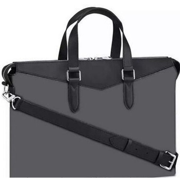 

classic branded men black letter explorer briefcase m40566 bags gentleman black leather lapbag male shoulder briefcases