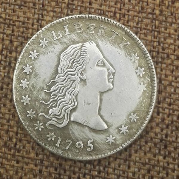 

Flowing Hair Half Dollar Coin United States Of Liberty American Coins USA 1795