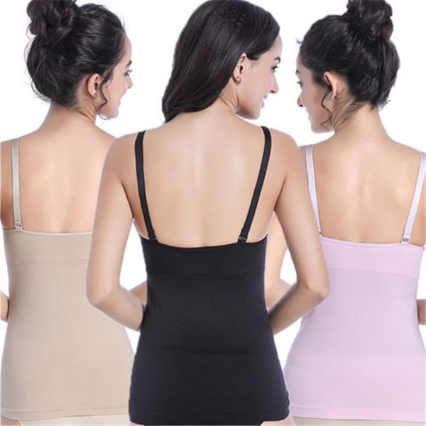 

new2018 woman nurse pregnant woman lactation breast feeding sleeveless gallus underwear pure color waistcoat, Black;white