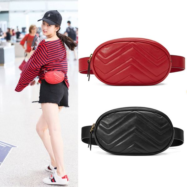

2023 new pu waist bags women fanny pack bags bum bag belt bag women money phone handy waist purse solid travel bag #88673