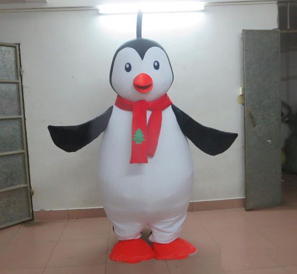 2018 Desconto venda da fábrica do traje de mascote pinguim santa para o Natal para o adulto usar para se divertir