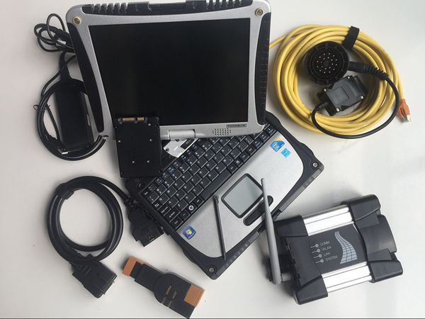 Автоматическая диагностическая инструмент для BMW Wi-Fi ICOM Next с 1 ТБ SSD Последний S // OFT-WARE V05.2024 Super Oning Naptop CF19 4G I5 Сканер кода ЦП 3IN1 Офлайн Программирование