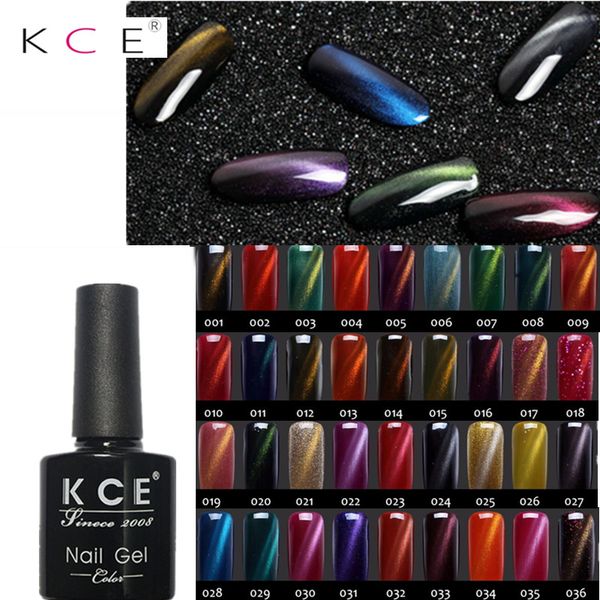 

kce 36colors 3d cat eyes uv gel polish 7.5ml soak off led uv gel nail polish magnetic lacquer long-lasting 30 days nail art
