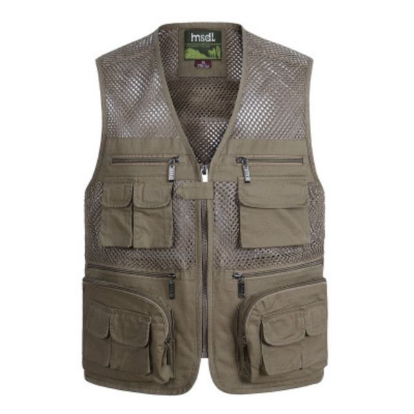 

vest men unloading for pgraphers outside director multi pockets sleeveless jackets coats 2018 summer male waistcoats black, Black;white